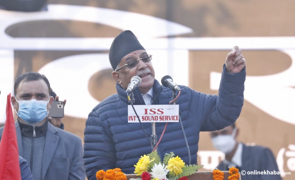 वैशाखपछि केपी ओली प्रधानमन्त्री रहँदैनन् : प्रचण्ड