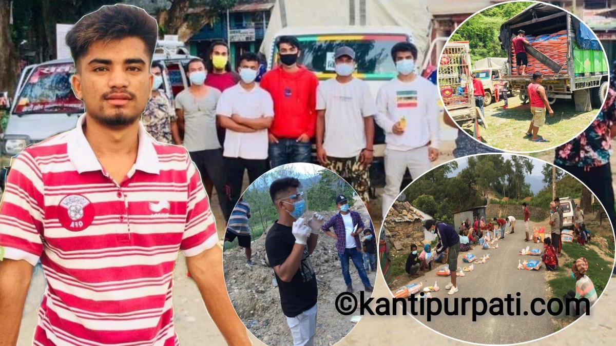 लक्ष्मण गिरिको नेतृत्वमा हेल्पिङ्ग ह्याण्डस् अफ पालुङटारद्धारा पालुङटारका बि'पन्न गरिब परिवारलाई राहात वितरण